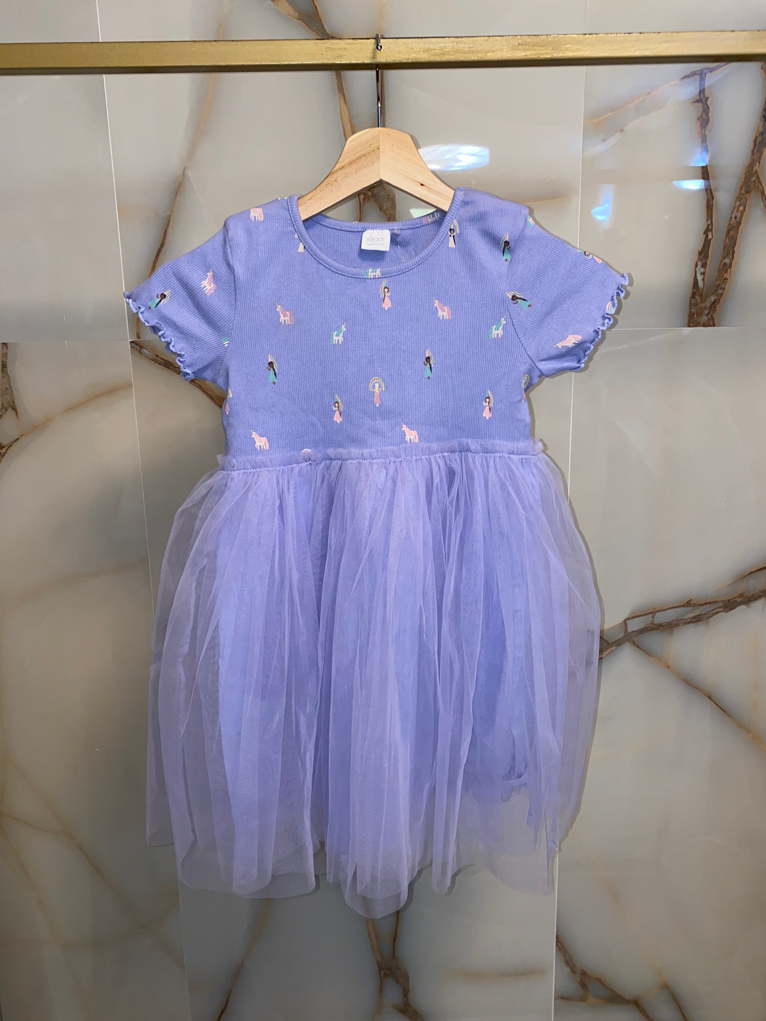 TR5407 - Kids Tutu Skirt Dress-blue princess