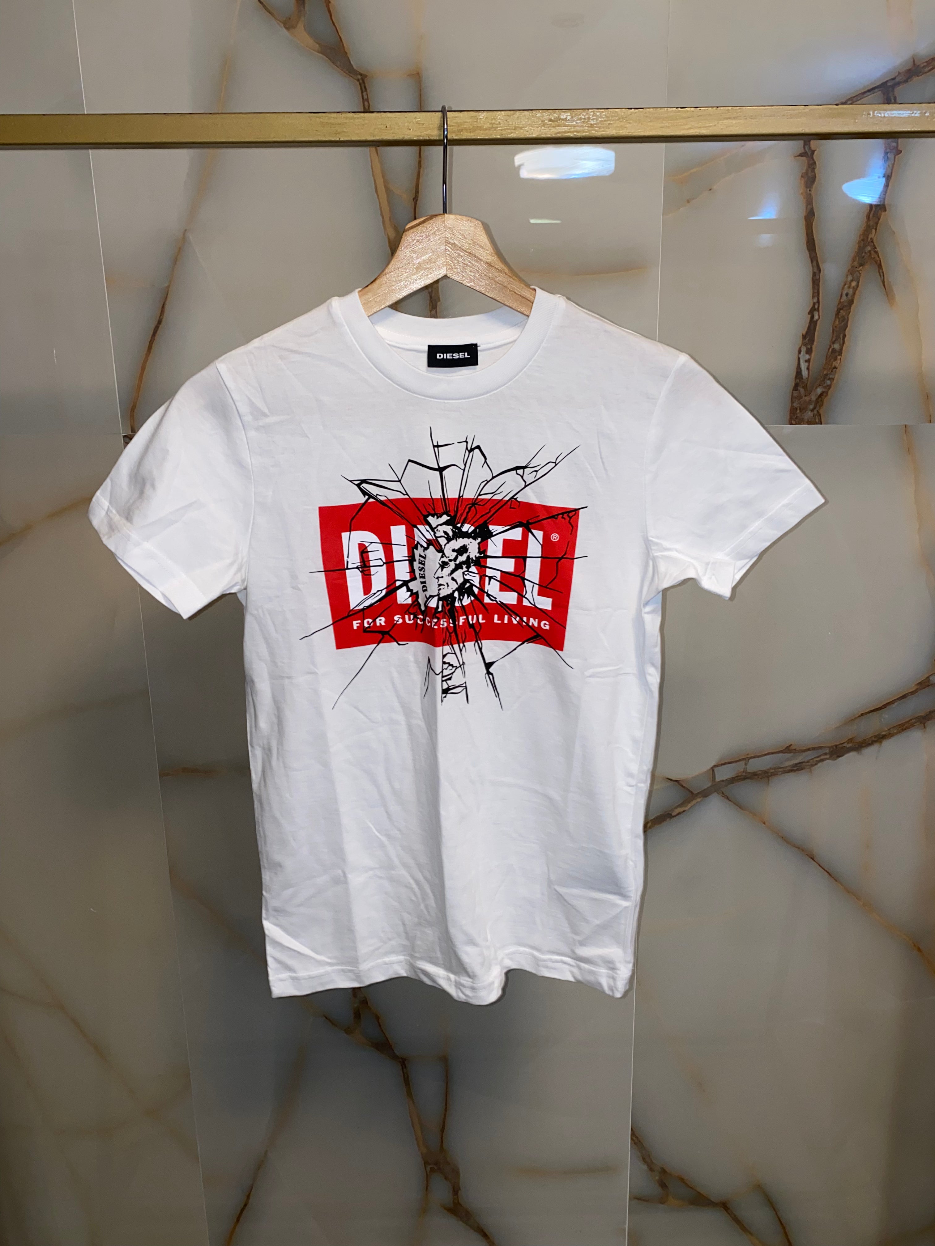 TR2348 - Diesel White T-Shirt Kids